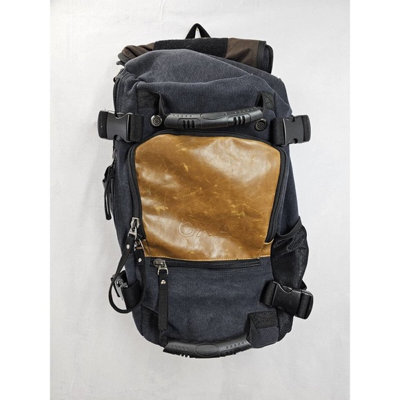 OXA Multi-Use Duffel Bag Travel Canvas Leather Backpack - Picture 1 of 10